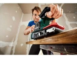 Parkside Bandschuurmachine - Bandsnelheid: 170–250 M/min - Schuuroppervlak: 75 X 140 Mm - Stofafzuiging: Stofbox - Met Sterke Motor, Variabele Snelheidsregeling En Gereedschaploos Schuurpapier Verwisselen -Makita Winkel 1200x900 96