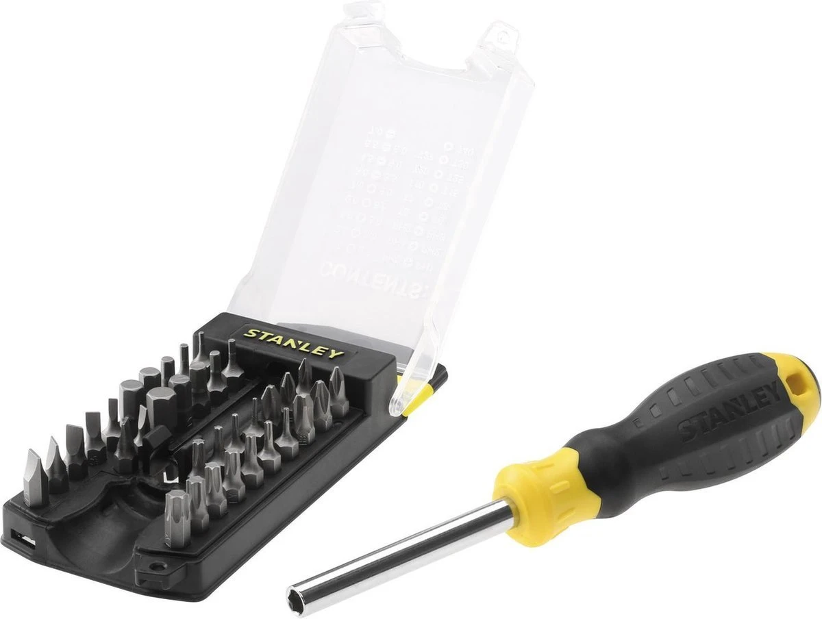 STANLEY STHT0-70885 Multibit Schroevendraaierset - 34-delig - Met Houder 4 STANLEY STHT0-70885 Multibit Schroevendraaierset - 34-delig - Met Houder - Afbeelding 2