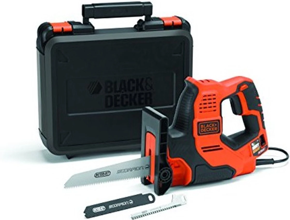 Black & Decker BLACK+DECKER RS890K-QS Scorpion Reciprozaag - 3IN1 - 500W - 23mm - Incl. Koffer En 3 Zaagbladen 3 Black & Decker BLACK+DECKER RS890K-QS Scorpion Reciprozaag - 3IN1 - 500W - 23mm - Incl. Koffer En 3 Zaagbladen