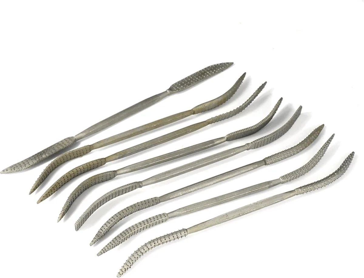 8 Delige Speksteen Raspenset - Spek Steen Pakket - Hout - Klei - Vijl - Vijlenset - Gereedschap - Grating Set 4 8 Delige Speksteen Raspenset - Spek Steen Pakket - Hout - Klei - Vijl - Vijlenset - Gereedschap - Grating Set - Afbeelding 2
