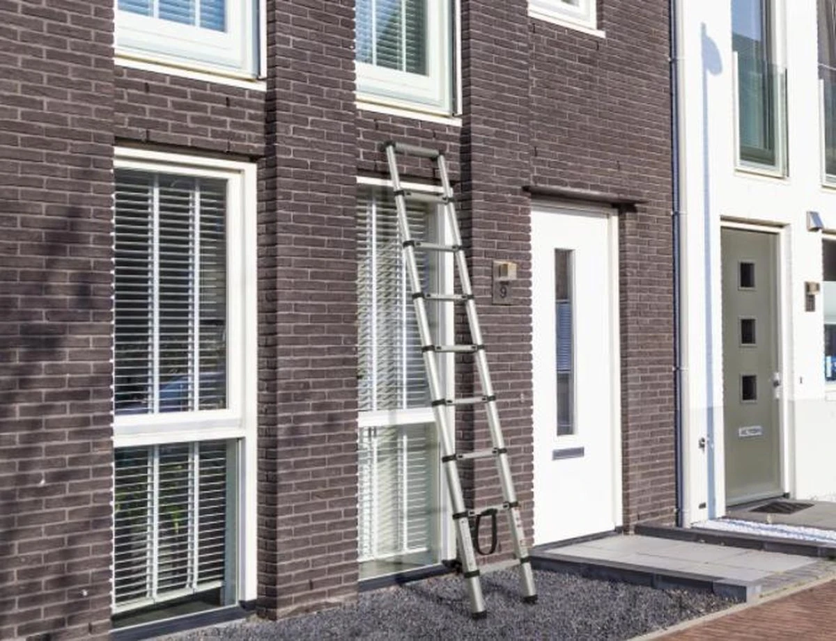 WOLFGANG Telescopische Ladder Van Lichte Gewicht Aluminium | Uitklapbare Ladder 131 Gecertificeerd | Uitschuifbare Ladder Van 2 | 64 Meter 7 WOLFGANG Telescopische Ladder Van Lichte Gewicht Aluminium | Uitklapbare Ladder 131 Gecertificeerd | Uitschuifbare Ladder Van 2 | 64 Meter - Afbeelding 5