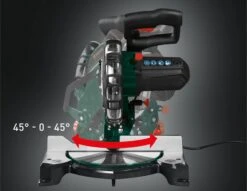 Parkside Afkortzaag En Verstekzaag 1500W - Toerental: 0 - 5000 Tpm - Verstekhoek: -45 - 45° - Traploos Kantelbare Zaagkop - Eenvoudig Te Bevestigen Stofzak - Laser Voor Verhoogde Snijprecisie - -Makita Winkel 1200x926 1