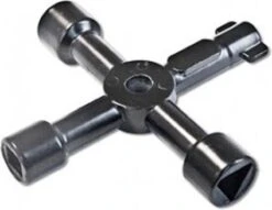 Merkloos 4 Weg Sleutel Universeel - Multisleutel