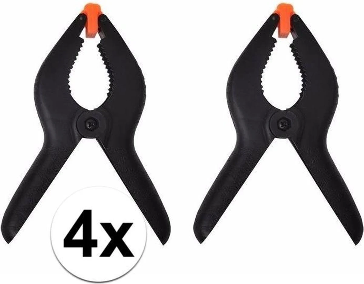 PROPLUS 4x Kunststof Lijmklemmen / Marktklemmen - 16 Cm - Veerklemmen / Marktklem 3 PROPLUS 4x Kunststof Lijmklemmen / Marktklemmen - 16 Cm - Veerklemmen / Marktklem