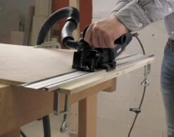 FERM Precisie Invalzaag/mini-cirkelzaag - 500W – 22mm Zaagdiepte - Variabele Snelheid - Incl. Geleiderails, Stofafzuiging, 3 Zaagbladen En Opbergkoffer -Makita Winkel 1200x945 4