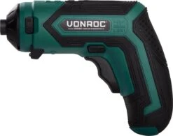 VONROC Accu Schroefmachine – 4V – Incl. Bithouder, Excentrisch En Haaks Opzetstuk, Bitset & Lader -Makita Winkel 1200x949 1