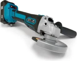 Deutsche Stahl Haakse Slijper - Slijptol - Gereedschap - Slijpmachine - Draadloos - 24V Accu - 2 Batterijen - 7000RPM - 1 Uur Snellader - 2 Zaagblad Van 125mm - Softgrip - Met Tas - Blauw -Makita Winkel 1200x951 3