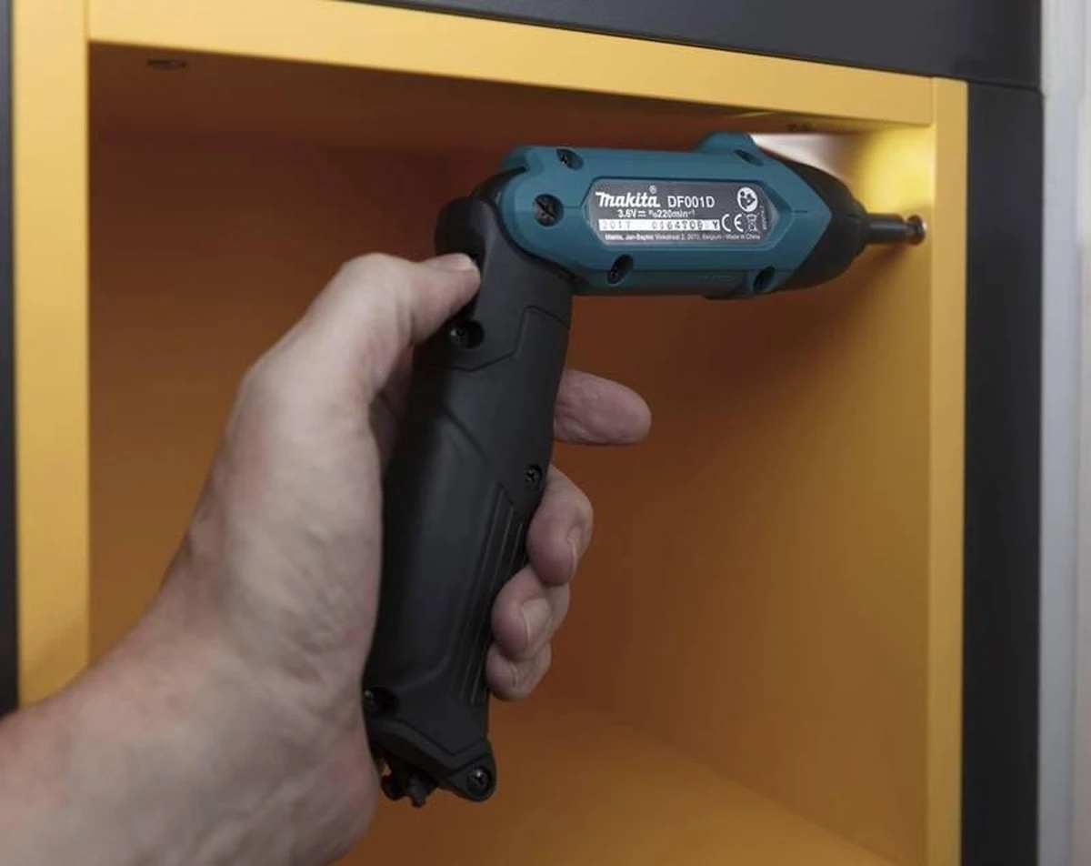 Makita DF001DW Schroefmachine - Lithium-Ion Accu - Met Toebehoren 6 Makita DF001DW Schroefmachine - Lithium-Ion Accu - Met Toebehoren - Afbeelding 4