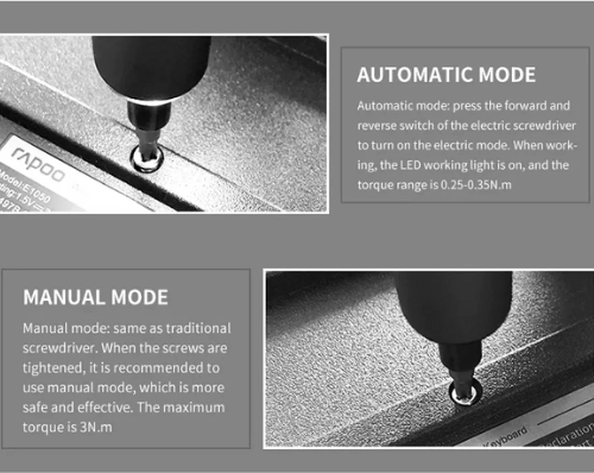 EYSS / Oplaadbare Electrische Schroevendraaier Set / In De Auto / Pocket Schroevendraaier Voor Snelle Reparaties / USB-C Oplader 5 EYSS / Oplaadbare Electrische Schroevendraaier Set / In De Auto / Pocket Schroevendraaier Voor Snelle Reparaties / USB-C Oplader - Afbeelding 3