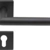 Slotman Solutions Mat Zwarte Deurklink RVS Met Vierkante Rozet En Cilindergat - Deurkruk Zwart Voor Stijlvolle En Elegante Uitstraling -Makita Winkel 1200x957 12