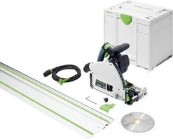 Festool TS 60 KEBQ-Plus-FS Invalzaag In Systainer Met FS 1400/2 Geleiderail - 577417