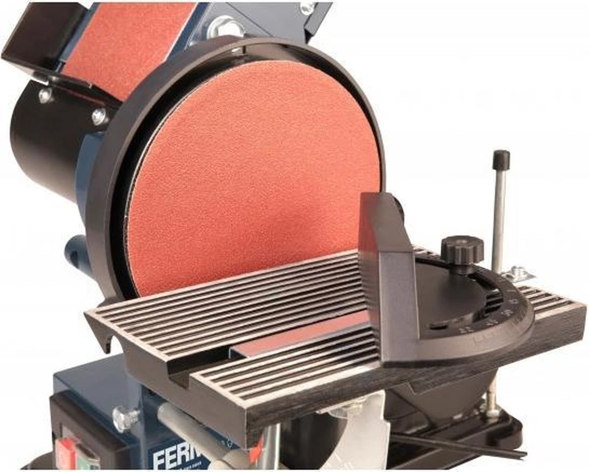 FERM BGM1022 Tafel Schijf- Bandschuurmachine - 350W Incl. 2 Schuurbanden (K80 & K120) 13 FERM BGM1022 Tafel Schijf- Bandschuurmachine - 350W Incl. 2 Schuurbanden (K80 & K120) - Afbeelding 11