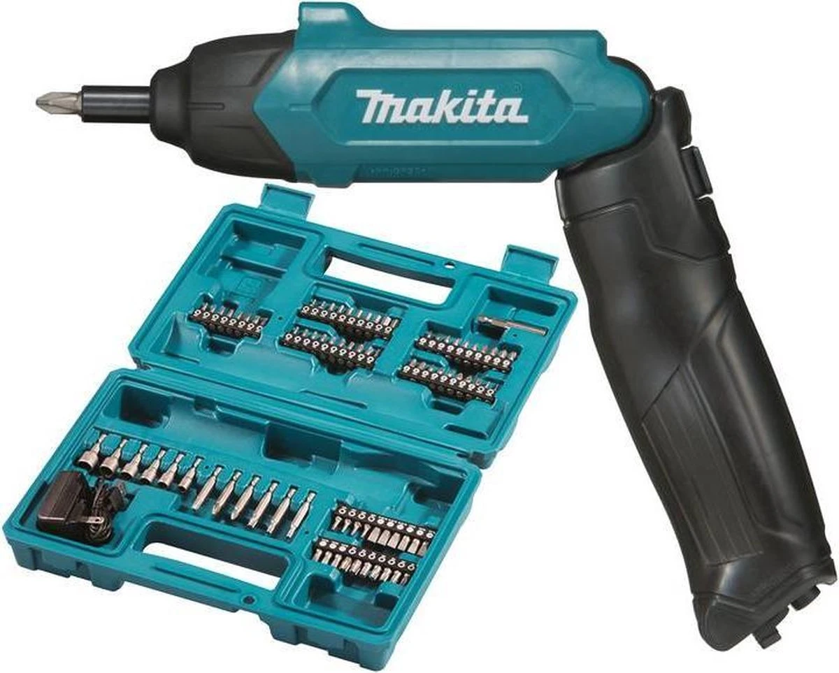 Makita DF001DW Schroefmachine - Lithium-Ion Accu - Met Toebehoren 4 Makita DF001DW Schroefmachine - Lithium-Ion Accu - Met Toebehoren - Afbeelding 2