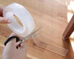 Professionele Dubbelzijdige Nano Tape - Zeflklevende Tweezijdige Transparant Montagtape - Nanotape Kleefband Plaktape Op Rol - Afwasbaar & Herbruikbaar - Grip Tape Plakband Extra Sterk - Gekko Tape - Op Maat Te Knippen - 1 Meter -Makita Winkel 1200x964 13