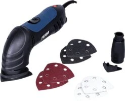 FERM DSM1009 Deltaschuurmachine - 280W - Variabele Snelheidsregeling - Incl. 6 Schuurvellen (P80) En Stofzuigadapter -Makita Winkel 1200x966 1