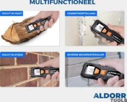 ALDORR Tools - Vochtmeter - Vochtigheidsmeter Voor Hout/wanden/bouwmateriaal - Incl 2x AAA Batterijen - LCD Display -Makita Winkel 1200x966 7