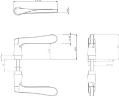 Starx Deurklink Zilver - RVS Look – Deurbeslag – Deurkruk Met Schild – Blind - Deurklink Vlinder - 43 X 180 Mm – Ø 18 Mm -Makita Winkel 1200x969 11