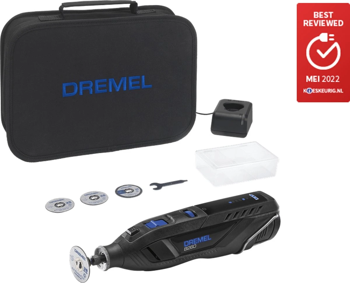 Dremel 8260 Multitool - Met Accu En Lader - Incl. Accessoires 4 Dremel 8260 Multitool - Met Accu En Lader - Incl. Accessoires - Afbeelding 2