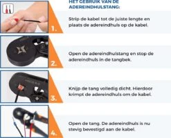 ALDORR Adereindhulstang Vierkante Persing - 0,25 Tot 10 Mm2 (AWG 23 Tot 7) - 1200-delige Accessoireset -Makita Winkel 1200x971 6