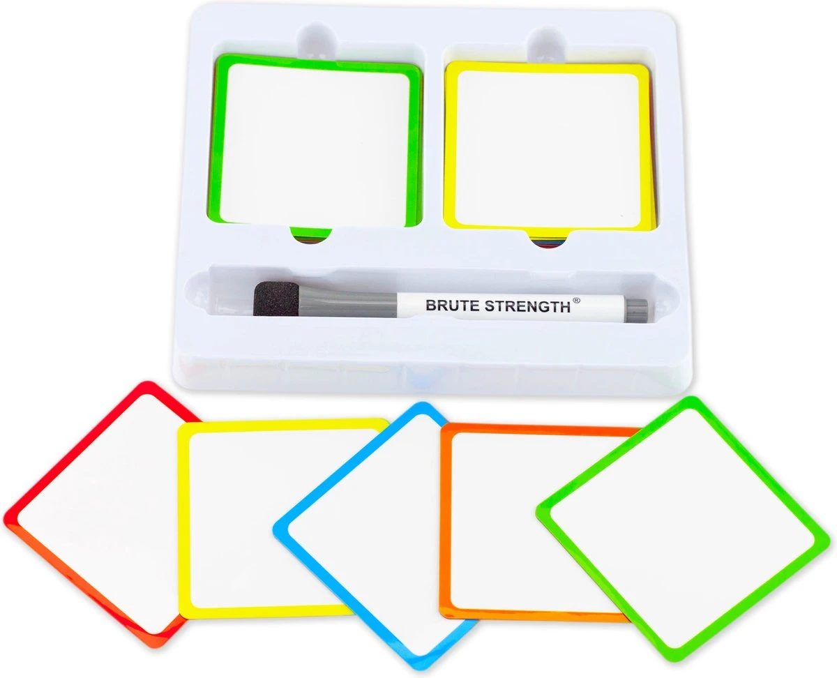 Whiteboard Scrum Magneten Met Stift - 25 Stuks - Mix - 5 Kleuren Kader - 7,5 X 7,5cm - Post It Notes Voor Magneetbord En Koelkast 4 Whiteboard Scrum Magneten Met Stift - 25 Stuks - Mix - 5 Kleuren Kader - 7,5 X 7,5cm - Post It Notes Voor Magneetbord En Koelkast - Afbeelding 2