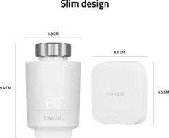 Hombli Smart Radiator Thermostat Starter Kit – Slimme Radiatorknop – Thermostaatkraan – Bluetooth – Bediening Via App - Open Raam Detectie – Verbruiksoverzicht – Spraakbesturing Met Google, Alexa En Siri -Makita Winkel 1200x979 16