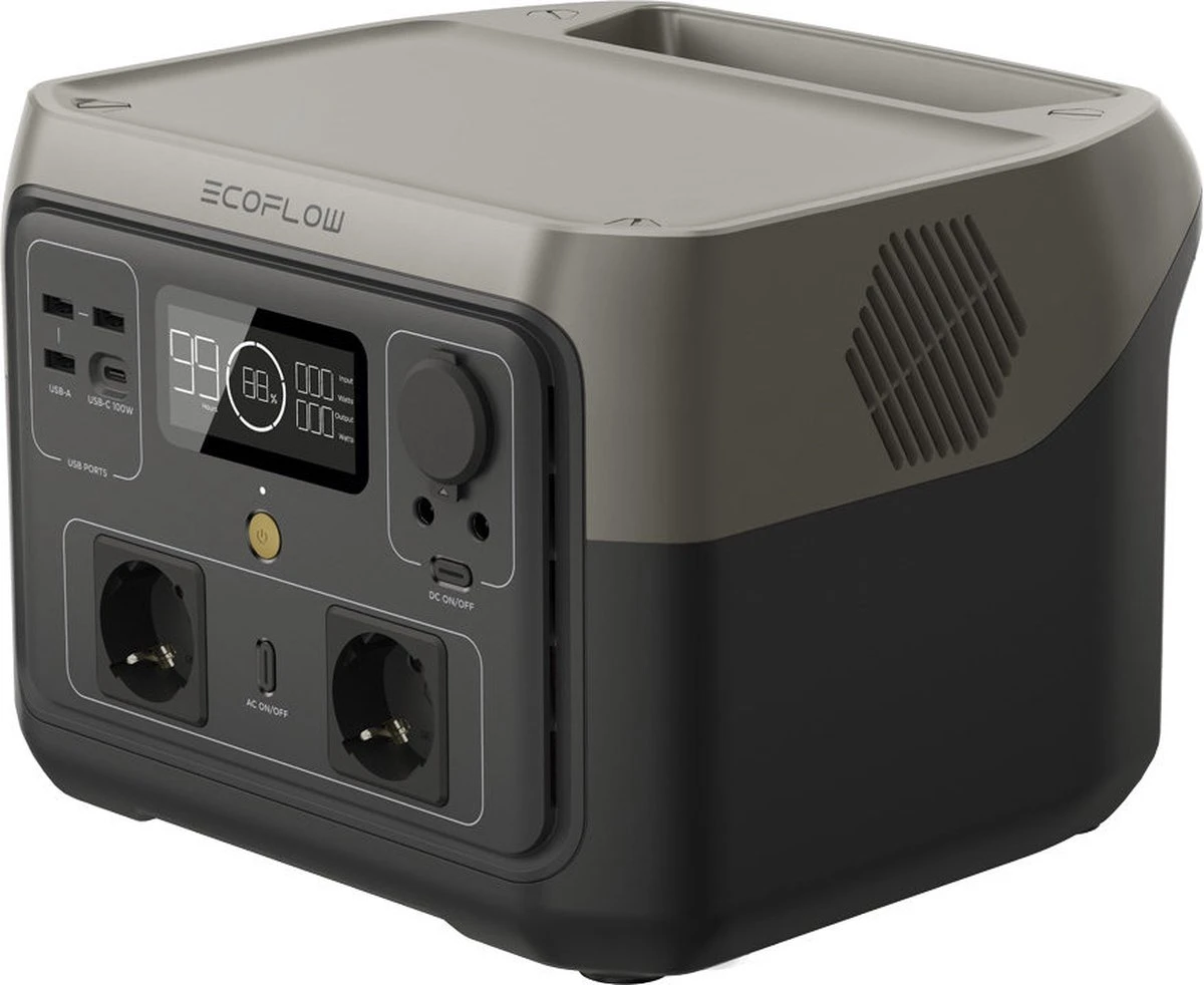 EcoFlow River 2 MAX - Solar Portable Power Station - 512Wh - 500W 5 EcoFlow River 2 MAX - Solar Portable Power Station - 512Wh - 500W - Afbeelding 3