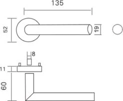 Slotman Solutions Mat Zwarte Deurklink RVS Met Rond Rozet En Toilet-/badkamersluiting - Deurkruk Zwart Voor Stijlvolle En Elegante Uitstraling -Makita Winkel 1200x984 10