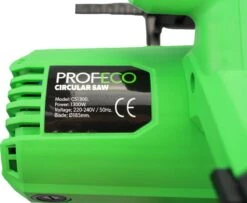 Profeco Cirkelzaag 1300W - Ø185mm - Handcirkelzaag Elektrisch - Met Parallelgeleider - Incl. 24T Zaagblad -Makita Winkel 1200x986 4