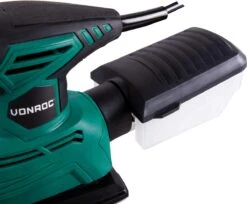 VONROC PS501AC Multischuurmachine – Palmschuurmachine – 130W – Met Stofopvangbox & 6 Stuks Schuurpapier -Makita Winkel 1200x990 2