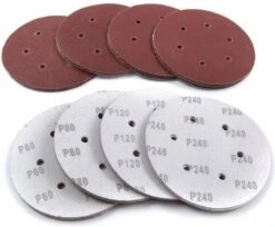 Silverline 125 Mm Klittenband Schuurschijven, 10 Pak 120 Korrelmaat