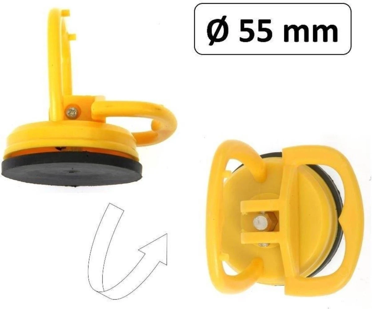 Benson Vacuüm Zuignap Mini 55 Mm Geel 25 LBS = 11 Kilo - Prijs Per Stuk 3 Benson Vacuüm Zuignap Mini 55 Mm Geel 25 LBS = 11 Kilo - Prijs Per Stuk - Afbeelding 2