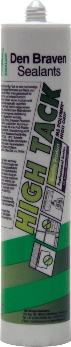 Zwaluw Den Braven High Tack Lijmkit - Wit - 290ml