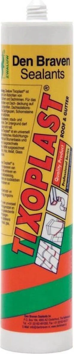 Zwaluw Den Braven 10121601 Tixoplast Dakkit - Zwart - 310ml