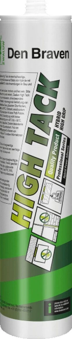 Zwaluw Den Braven High Tack Lijmkit - Wit - 290ml -Makita Winkel 255x1200