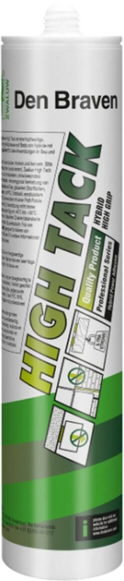 Zwaluw Den Braven High Tack Lijmkit - Wit - 290ml -Makita Winkel 256x1200 1