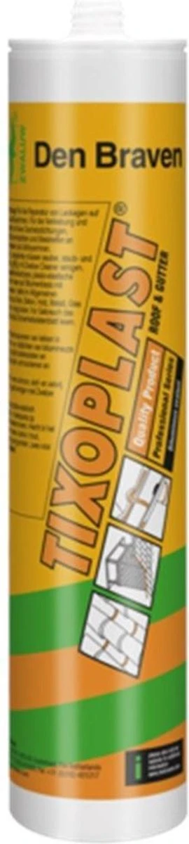 Zwaluw Den Braven 10121601 Tixoplast Dakkit - Zwart - 310ml 5 Zwaluw Den Braven 10121601 Tixoplast Dakkit - Zwart - 310ml - Afbeelding 3