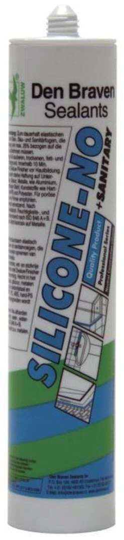 ZwaluwKit - Silicone-NO Koker - Sanitair -310ml - 3184 - Grijs -Makita Winkel 277x1200 1