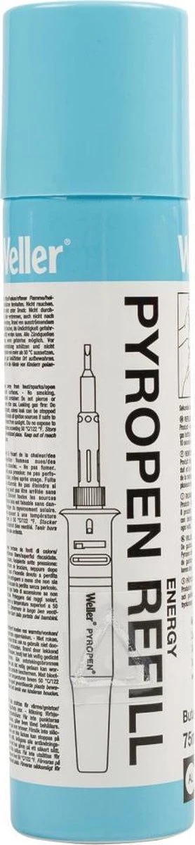 Weller Butaangas - Navulling Voor Gassoldeerbout - 75ml 4 Weller Butaangas - Navulling Voor Gassoldeerbout - 75ml - Afbeelding 2