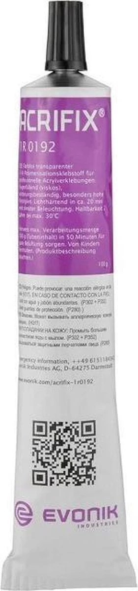 Acrifix 1R 0192: Super Sterke 1-componenten Plastic/Acryl/Plexiglas Lijm 4 Acrifix 1R 0192: Super Sterke 1-componenten Plastic/Acryl/Plexiglas Lijm - Afbeelding 2