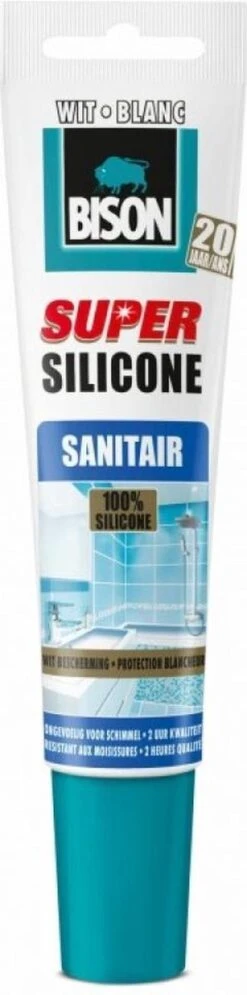 Bison Super Silicone Sanitair Wit - 150 Ml. -Makita Winkel 298x1200