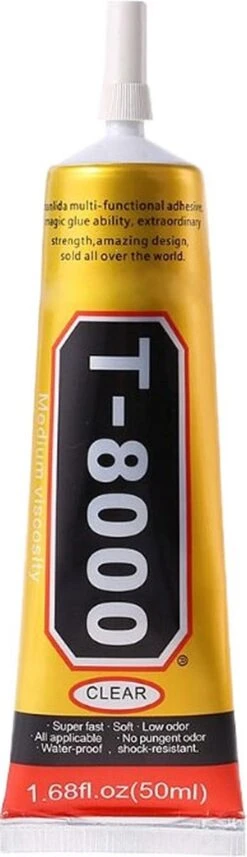 T8000 Lijm 50 ML Semi Transparante Lijm Voor Smartphones, Tablets, Sieraden En Veel Meer