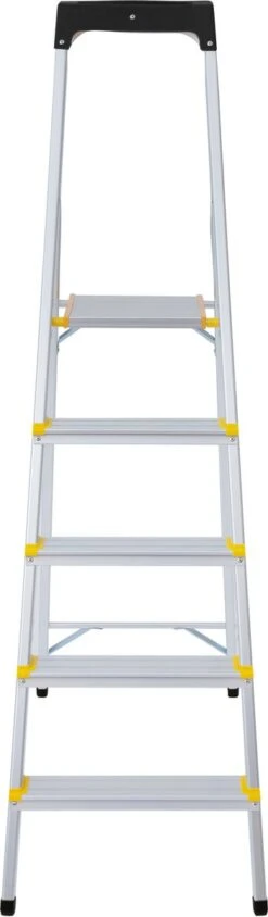 Panthera Huishoudtrap - Keukentrap 5 Treden - Aluminium - Max Werkhoogte: 2.96 Meter - Voor Particulier En Professioneel Gebruik 14 Panthera Huishoudtrap - Keukentrap 5 Treden - Aluminium - Max Werkhoogte: 2.96 Meter - Voor Particulier En Professioneel Gebruik -Makita Winkel 351x1200