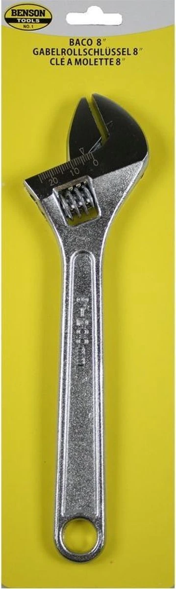 Benson Baco Verstelbare Moersleutel 8" - 20 Cm 12 Benson Baco Verstelbare Moersleutel 8" - 20 Cm - Afbeelding 10