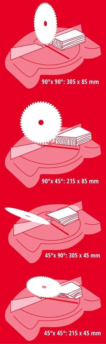 Einhell Radiaal, Afkort- En Verstekzaag - TC-SM 254 - 1800W - Ø254 Mm - 48 Tands Zaagblad - Met Laser 4 Einhell Radiaal, Afkort- En Verstekzaag - TC-SM 254 - 1800W - Ø254 Mm - 48 Tands Zaagblad - Met Laser - Afbeelding 2