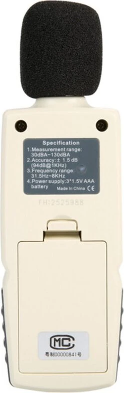 Benetech Decibelmeter - Incl. Batterijen - Geluidsmeter - Db Meter - 30 Tot 130 Db - Digitaal 14 Benetech Decibelmeter - Incl. Batterijen - Geluidsmeter - Db Meter - 30 Tot 130 Db - Digitaal -Makita Winkel 378x1200 1