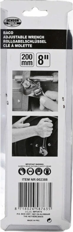 Benson Baco Verstelbare Moersleutel 8" - 20 Cm 19 Benson Baco Verstelbare Moersleutel 8" - 20 Cm -Makita Winkel 382x1200