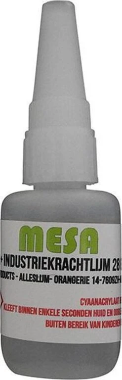 Mesa Industrielijm Super+ 28 Gram De Sterkste Secondelijm Verkrijgbaar.