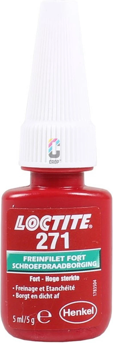 LOCTITE 271 Schroefdraadborgmiddel Rood 5ml - Hoge Sterkte 8 LOCTITE 271 Schroefdraadborgmiddel Rood 5ml - Hoge Sterkte - Afbeelding 6