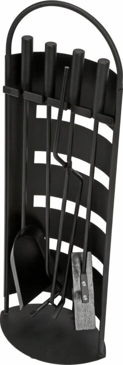 Home & Styling 5-Delige Open Haard Set RVS (zwart)