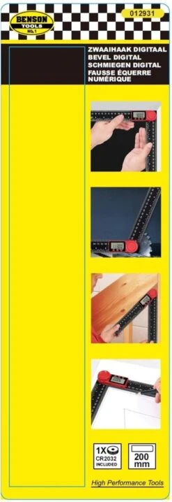 Benson Instelbare Winkelhaak - Zwaaihaak - Digitaal - 200 Mm -Makita Winkel 413x1200 1